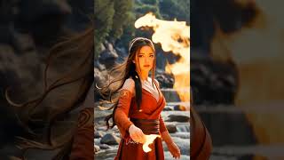 woman 🔥 Fire bending #shorts #ai #avatar