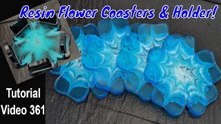 Resin Flower Coasters Tutorial/ Start to Finish/ WOW! Coaster Holder