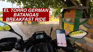 BREAKFAST SA EL TORRO GERMAN RESTAURANT | BATANGAS VIA SLEX | SIXTH GEAR CLUB | TAGALOG #versys650