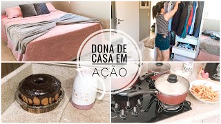 Organizando a casa! Almoço simples | Bolo de cenoura para o café da tarde