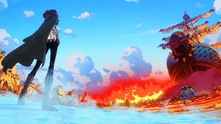 [4K] Garp vs Aokiji | One Piece