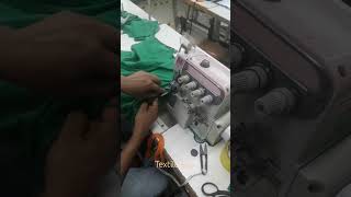 How to Work by Overlock Sewing Machine 😳 #reels #shorts #garments #sewing #fashion #textile #design