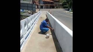 dando acabamento final da ponte Paty doalfere rj.