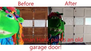 Painting the inside of an old garage door garage door