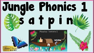 Find phonics initial sounds in objects | Jungle Phonics 1 | s, a, t, i, p, n