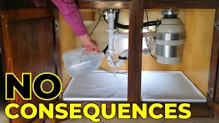 How much water will it hold? // Basin Sink Mat LEAK Test