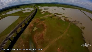 FLOATING TRAIN in Thailand Railway in DAM : Shot by iFlight Nazgul Evoque V2 F5D O3