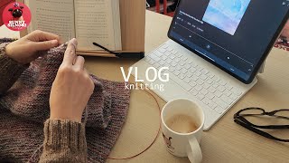 [뜨개하며독서 vlog-34]밥이되든 죽이되든 내맘대로 일단 떠볼게요ㅣ책-그럴수있어ㅣ일인생활ㅣ뜨개중심적생활ㅣWIPㅣ뜨개로그ㅣ knittingㅣ1인1견가구ㅣ일상