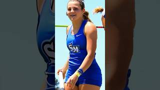 College pole vaulter