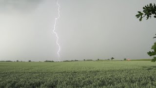 16.06.23 Kraftig tordenfront med skybrud og  over Korsør