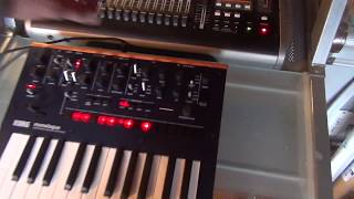 Live 160bpm hard trance, Korg Monologue Minilogue Volca Roland TR8