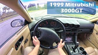 POV Drive (HD 4K) - 1999 Mitsubishi 3000GT - Rainy Day Winding Road Drive