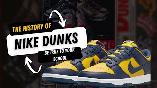 BACKGROUND CHECK :THE HISTORY ON THE  NIKE DUNKS | PART 1: BE TRUE TO YOUR SCHOOL #nikedunks