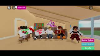 Playing never have I ever in Roblox with my cousin