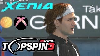 XBOX 360 emulator TOP SPIN 3 on PC XENIA 60FPS gameplay