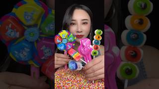 ASMR MUKBANG 🍭🎉🌈🍫❤️‍🔥 #asmr #mubangeating #eatingsounds #candy #candying