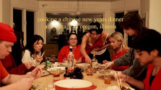 cooking a chinese new years dinner at a cottage in oregon, illinois