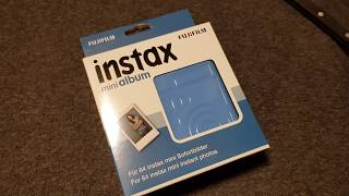 Fujifilm Instax Mini Album Blue Unpacking