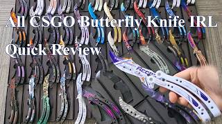 Ultimate Rare Skin CSGO Butterfly Knife IRL Quick Review