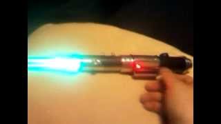 Custom one handed lightsaber. Cyan Rebel Star MR Anakin sound board.