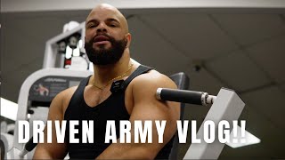 DRIVEN ARMY VLOG! | CHEST  + ARMS