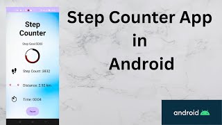 Create Step-Counter/Pedometer App In Android  | Java | Android Studio Tutorial - Quick + Easy