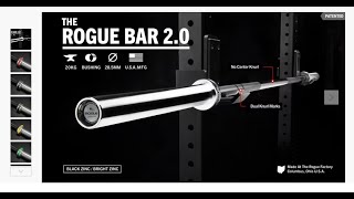 Rogue 2.0 barbell unboxing