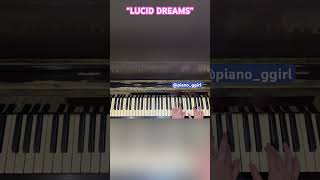 “Lucid Dreams” Juice WRLD. EASY Piano Cover. #shorts