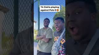 YK Osiris scores a nasty 3-pointer on polo g🔥🏀