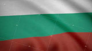 Flag of Bulgaria close-up. Bulgaria Country flag animation waving in the breeze