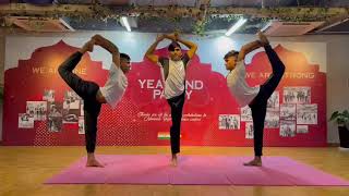 Yoga performance/demonstration at hanoi Vietnam 🇻🇳❤️🇮🇳