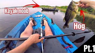 1v1 Kayak Fishing Challenge! Pt  1