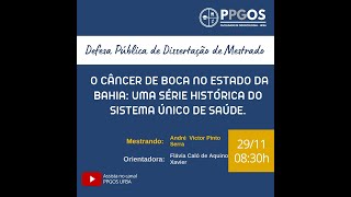 Defesa de Dissertação de Mestrado - André Victor Pinto Serra