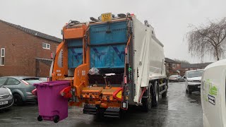 Christmas Clear Up My Bins! Dennis Elite + Refuse Truck on Split Recycling, ZKO 2.1.24