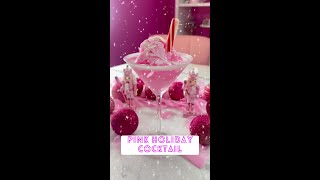 "DIY - Pink Christmas Cocktail: Adding Edible Elixir Dust Drink Color with Oh Sweet Art"