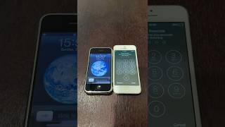 iPhone 2G vs iPhone 5 boot up test #shorts #iphone2g #ios3 #iphone5 #ios10