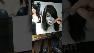 Speed drawing portrait of "Kim Kardashian"  (3 February 2022)