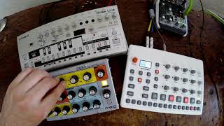 First lap with Elektron Model:Samples, Moog Sirin, Roland TB-03