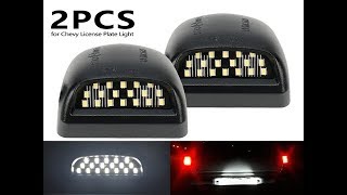 LED Car License Plate Light 12v 18 White Signal for Chevrolet Pickup