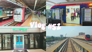 Vlog #52 | Train Vlog🚇 | Riding all rail services by RapidKL | LRT | MRT (KG+PY Line)