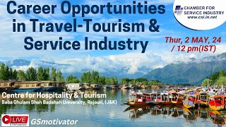 Career Opportunities in Travel- Tourism & Service Industry