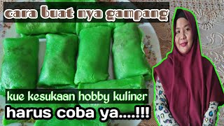 RESEP CARA MEMBUAT DADAR GULUNG ISI KELAPA