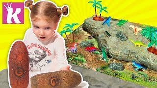 ДИНОЗАВРЫ ДЛЯ ДЕТЕЙ Обзор Игрушек Видео для детей Dinosaur Science for kids Toys Review