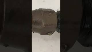 Minor leak in flair nut #acservice #airconditioner #youtubeshorts