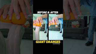 🍊🍊Giant Oranges - before and after editing with Capcut...