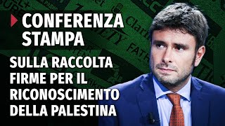 Conferenza stampa alla Stampa estera sulle firme raccolte per il riconoscimento della Palestina