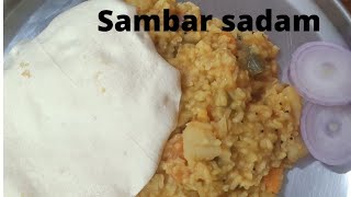 Sambar sadam recipe/Bisibelebath Recipe/ How to make sambar sadham/Paruppu sadham