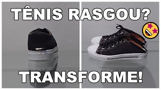 Tênis Rasgou? Está Machucando? Transforme em confortável chinel de inverno!