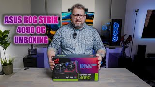 ASUS ROG STRIX 4090 OC Unboxing | Size Comparison to EVGA FTW3 3090 Ultra