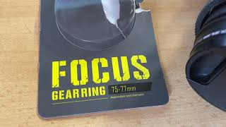 WRONG size Tilta focus gear ring 75-77 mm for Tamron 28-75 lens!